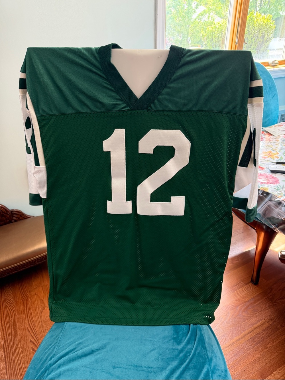 Joe Namath #12 Green Signed Jersey - Picture 3 of 4